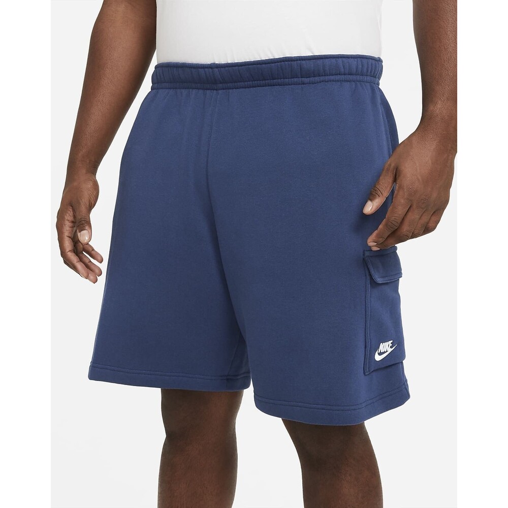 NEW Nike Men Sportswear Fleece Cargo Shorts Size Small Midnight Navy CZ9956-410